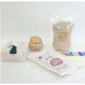 [고성곡간]2025년 앉은키 밀쌀 1kg + 씻어나온 통밀가루 800g 